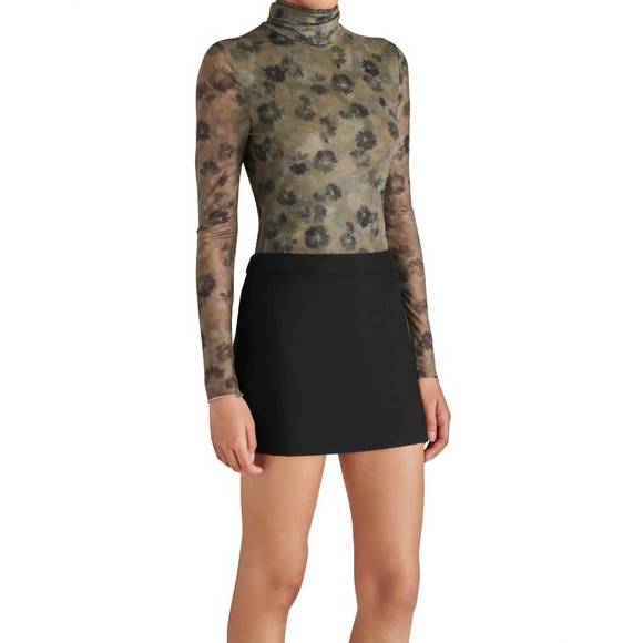 NEW STEVE MADDEN fiona top in dark green - Picture 2 of 3